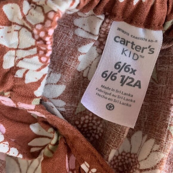 Carter's Girl Sunflower Dress 6 Years 6X - Picture 5 of 6